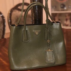 Prada double cuir tote